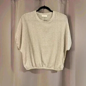 Women’s Tan&White Champagne Dreams Top